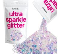Hemway Ultra Sparkle Glitter Mother of Pearl Iridescent 100g Multi Size