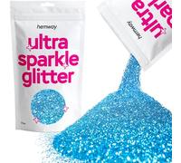 Hemway Ultra Sparkle Glitter Ocean Blue 100g Fine | Glitter for Arts & Craft, Makeup, Nail Art, Crafting, Card Making, Sparkle Decoration
