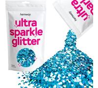 Hemway Ultra Sparkle Glitter Ocean Blue Holographic 100g Super Chunky