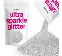 Hemway Ultra Sparkle Glitter Silver 100g Fine