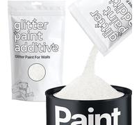Hemway White Iridescent Glitter Paint Additive 100g for Adding Sparkle to Paints & Varnish | Paint Walls Sparkly Add to Emulsion, Acrylic or Lacquer Indoor