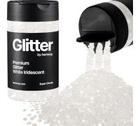 Hemway White Iridescent Glitter Shaker, 130g Super Chunky Glitter