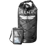 Hemy Waterproof Dry Bag 20L - Floating Dry Sack for Kayaking, Boating, Hiking & Camping - Includes Waterproof Phone Case