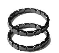 Hemys Hematite Bracelet for Men,hemios Hematite Bracelet Men,Restore Confidence & Your Edge, Gift for Dad, Husband, Boyfriend (2PCS)