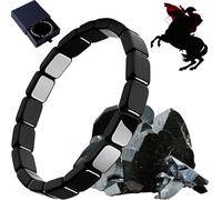 Hemys Hematite Bracelet for Men, Sharpen Focus, Reignites Masculine Energy and Mental Clarity, Unlock Your Natural Edge, Gift for Dad, Husband, Boyfriend (1)