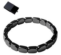 Hemys Hematite Bracelet for Men, Sharpen Focus, Reignites Masculine Energy and Mental Clarity, Unlock Your Natural Edge, Gift for Dad, Husband, Boyfriend (1)