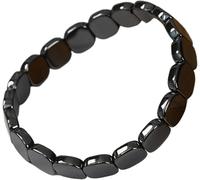 Hemys Hematite Bracelet, Mens hemys Hematite Bracelet Men Channeling Primal Energy And Enhancing Vitality, Enhance Mental Clarity & Focus (1 PCS)