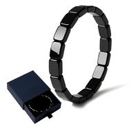 Hemys Hematite Bracelet, Natural Hematite Bracelets for Strength Vitality, Hemys Men's Hematites Bracelets, Restore Confidence & Your Edge, Gift for Dad, Husband, Boyfriend (1 Pc)