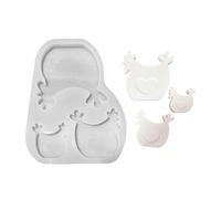 Hen Chicken Silicone Molds Ornament Animals Castings Moulds Handmade Plasters Moulds Craft Supplies Animals Castings Hen Chicken Silicone Craft Supplies