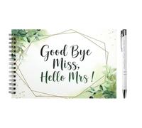 Hen Do Party Accessories Goodbye Miss Hello Mrs Guest Book, Hen Letters to The Bride Book, Bridal Shower Gifts, Hen Night, Bride to Be Favours, Bachelorette Party Bag Fillers, Wedding Accessories