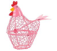 Hen Egg Basket Home Decoration Chicken Egg Wire Chicken Wire Basket Chicken Shaped Wire Basket Chicken Egg Basket Wire Fruit Candy Holder Egg Carton Vegetable Iron