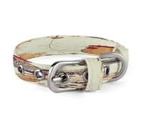 Hen Flying Butterflies Among Flowers Pet Collar, Adjustable Dog Collars with Buckle Stainless Steel D-Ring, Comfortable Collar for Small Medium Dogs and Cats