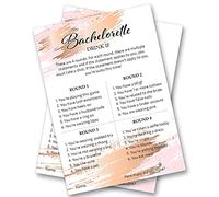 Hen Night Party Games Bachelorette, Drink If, A6 Size 105mm x 148mm for Bridal Shower (12 Pack)