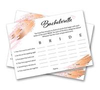 Hen Night Party Games Bachelorette, Words, A6 Size 105mm x 148mm for Bridal Shower (12 Pack)