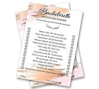 Hen Night Party Games Bachelorette, Would She Rather, A6 Size 105mm x 148mm for Bridal Shower (12 Pack)