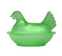 Hen on Nest Glass Candys Jar with Lid Crystal Glasses Candys Dishes Decorative Candy Jars Snacks Bowl Table Decorations Candy Jars with Lid Decorative