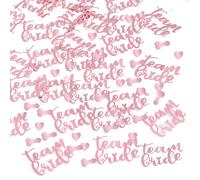 Hen Party Confetti, Hen Do Decorations, 30g Rose Gold Wedding Table Confetti, Team Bride to Be Wedding Party Night Accessories, Bridal Shower Bachelorette Table Decorations Gift Bags Cake Stands