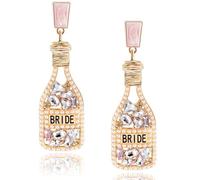 Hen Party Earrings - Hen Party Accessories, Bride to Be Gift, Small, Metal, Pearl