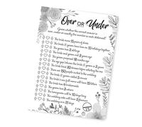 Hen Party Game - Over or Under? Bridal Shower Game - 10 Pack Hen Party Games for Guests - Hen Night Party Activity - Lovely Little Things