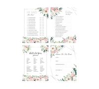 Hen Party Games Accessories, Advice for The Bride Cards, Funny Hen Party Games, Hen Do Games How Well Do You Know The Bride Cards, Bridal Shower Games 4 Pcs Flower Cards