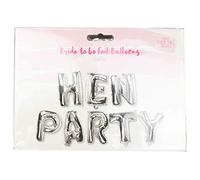 Hen Party Helium Balloons Self Inflating Bride To Be Foil Balloons Approx. 34cm Tall Inflates Eight Letters Perfect For Bridal Shower And Hen Parties Party And Wedding Decorations (Pack Of 1) (silver)