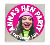 Hen Party Paper Stickers, Various Quantities, Gloss Finish, 50mm or 80mm Round, Fun Hen Do Accessories & Decorations, Great for Embarrassing Your Friends