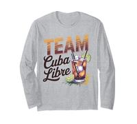 Hen Party Team Cuba Libre Cocktail for Bartender Long Sleeve T-Shirt