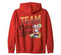 Hen Party Team Cuba Libre Cocktail for Bartender Zip Hoodie