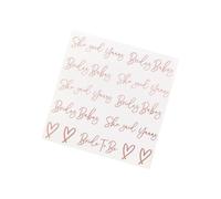 Hen Party Temporary Tattoos - Bride To Be & Brides Babes Rose Gold Tattoos - She Said Yaaas Bridal Shower Accessories - Pack of 2