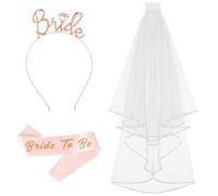 Hen Party Veil, Beautiful Materials Veil, Exquisitely Crafted Bridal Veil, A Bride Veil Suitable for Dressing Up Women At Wedding Banquets