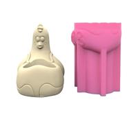Hen Pen Holder Silicone Molds Table Ornament Plaster Making Planter Mold Craft Home Decorations Flowerpot Mold