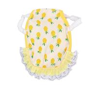 Hen Saddle Apron, Double Layer Cotton Chicken Feather Protector, Comfortable Chicken Clothes Vest, Universal Size, Keep Warm and Prevent Pecking (Yellow Pineapple)