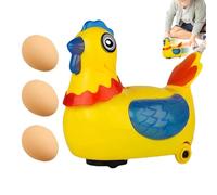 Hen Toy Chick - 15x9x16cm ABS Universal Wheel Model, Electric Walking Animal Chasing Gear, Sensory Interactive Chicken Mechanism | Educational Easter Ornaments with Lights for Home Nursery Kids