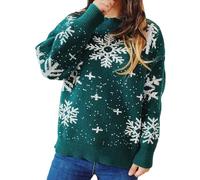 Henagehde Christmas Jumpers Mens, Knit Jumper Xmas Nordic 'reindeer' Xmas/christmas Jumper Fair Isle Sweater Warm Winter Jumpers Sweaters for Men Uk Funny Xmas Jumpers Nordic Jumpers for Men