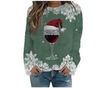 Henagehde Men Christmas Jumper, Funny Xmas Jumper Funny Fair Isle Christmas Jumper Knit Sweater Crew Neck Winter Knitwear, Reindeers, Beer Glasses, Mens Sweaters Nordic Jumper Mens Pullover