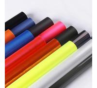 HENANCXF 32.8ft Decorative Window Film,Self Adhesive Glass Decorative Films,8 Colors Sun Blocking Heat Control, Rainbow Effect Iridescent Windows(Size:60cm*300CM,Color:Yellow (matte))