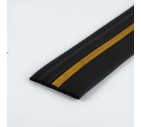 HENANCXF Skirting Board Trim Self, 16.4FT Wall Baseboard Molding Trim, Peel And Stick Rubber Wall Base Moulding Trim,for Living Room, Bedroom, Kitchen, Bathroom(Size:9.8cm,Color:Black with gold)