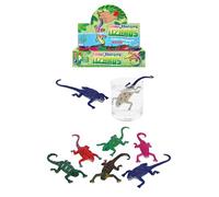 HENBRANDT 1 x Colour Changing Lizards 15cm Stretchy Chameleon Colour Change in Hot or Cold Water Bath Toys Kids Party Favour Stocking Filler Loot Bag Filler Lucky Dip for Boys and Girls