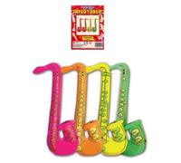 HENBRANDT 1 x Fancy Dress Party Inflatable 75cm Coloured Jazz Saxaphone
