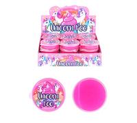 Henbrandt 1 x Glitter Unicorn Poo Pink Putty Tub of Slime Squishy Stretchy Poo Toys Stress Relief Toy for Kids Putty Unicorn Party Bag Favours Loot Bag Fillers Lucky Dip Favours Stocking Fillers