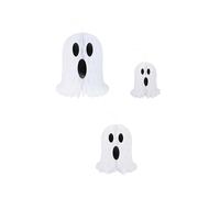Henbrandt 1 x Halloween Ghost Honeycomb Paper Hanging Decorations - 3 Spooky White 3D Haunting Party Decor Accessories for Kids and Adults Celebrations
