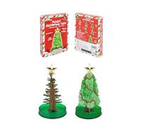 Henbrandt 1 x Magic Growing Crystal Christmas Tree Set Grow Your Own Crystals Science Kit Stocking Filler Christmas Eve Box Party Favours Loot Bag Fillers Lucky Dip for Boys and Girls