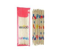 HENBRANDT 1 x Mikado Sticks 41pcs Traditional Family Games Wooden Pickup Sticks Set Table Top Board Game Wooden Toys for Kids