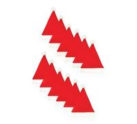 HENBRANDT 1 x Pack of 12 Christmas Santa Hats - Classic Red Festive Party Costume Accessory for Adults Office Parties Xmas Celebrations Event Fancy Dress Bulk Novelty Hats for Men and Women