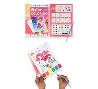 HENBRANDT Dinosaur Water Colouring Sets - Painting Activity Kit with 10 Sheets Paint Brush Children Kids Creative Art Play Educational Designs (1, Princess)
