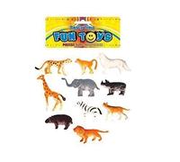 HENBRANDT 10 Assorted Mini Jungle Animal Figures