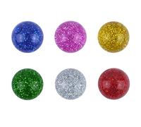 HENBRANDT 100 x Glitter Bouncy Balls for Kids 33mm Sparkly Jet Bounce Balls Rubber Bouncers Party Bag Favours Loot Bag Fillers Lucky Dip Prizes Small Gifts Classroom Rewards for Girls and Boys