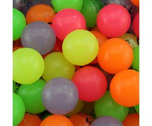 Henbrandt 100 x Glow In The Dark - Assorted Colours Bouncy Jet Balls 35mm - Wholesale Bulk Buy
