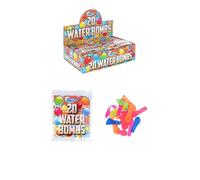 Henbrandt 100 x Water Bombs 6 Assorted Colours 5 Packs of 20 Water Bomb Balloons for Birthdays and Summer Fun Garden Party Games Party Favour Loot Bag Filler for Kids