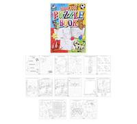 Henbrandt Activity Books - 10x Mini Super Fun Puzzle Books A6, Colouring & Wordsearch for Kids